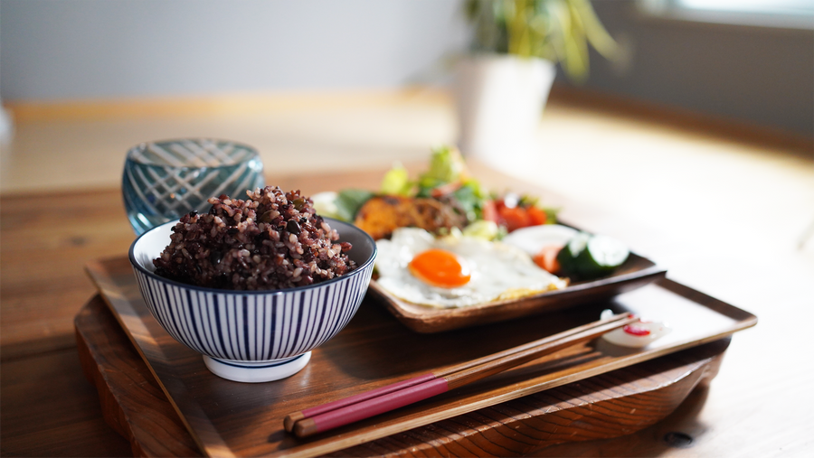 雑穀米の食卓